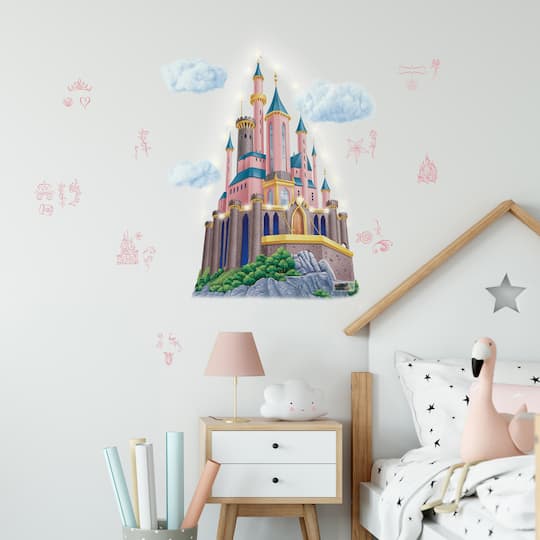 RoomMates Disney Princess Castle XL Giant Wall Decals with String Lights